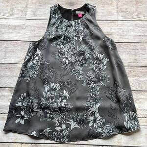 💚 Vince Camuto Womens Floral Pleated Shell